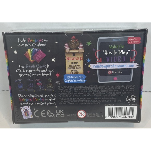 Rainbow Pirates Card game Goliath Games New Sealed‎ Boardgame game night family - Picture 2 of 2